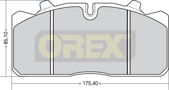 Orex 742003 - Bremžu uzliku kompl., Disku bremzes ps1.lv