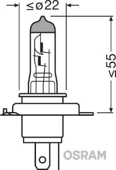 Osram 64193NL-01B - Kvēlspuldze, Tālās gaismas lukturis ps1.lv