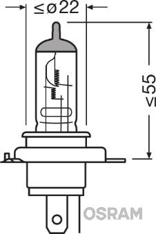 Osram 64185 - Kvēlspuldze, Pamatlukturis ps1.lv