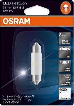 Osram 6436CW-01B - Kvēlspuldze, Salona telpas apgaismojums ps1.lv