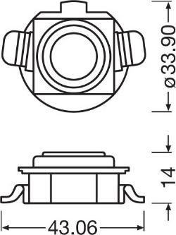 Osram 64210DA03-1 - Spuldzes patrona, Pamatlukturis ps1.lv