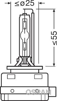 Osram 66140 - Kvēlspuldze, Tālās gaismas lukturis ps1.lv