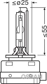 Osram 66350 - Kvēlspuldze, Tālās gaismas lukturis ps1.lv