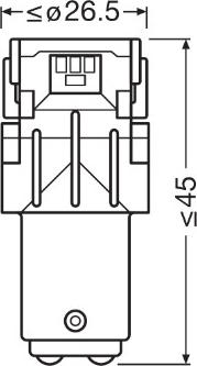 Osram 1458CW-02B - Kvēlspuldze, Miglas / Aizm. lukturi ps1.lv