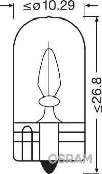 Osram 2841 - Kvēlspuldze, Salona telpas apgaismojums ps1.lv