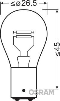 Osram 7240 - Kvēlspuldze, Pagriezienu signāla lukturis ps1.lv