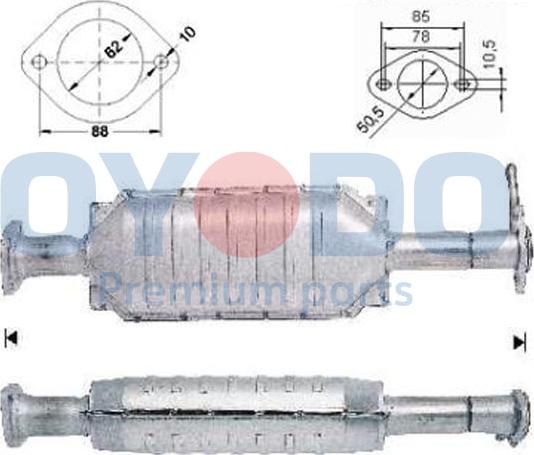 Oyodo 10N0096-OYO - Katalizators ps1.lv