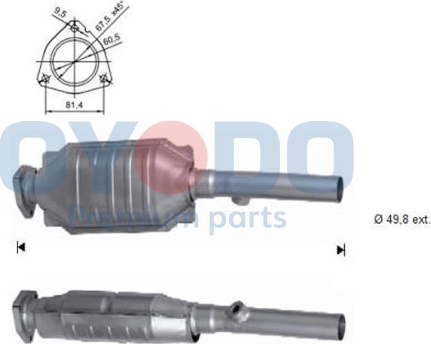 Oyodo 10N0019-OYO - Katalizators ps1.lv