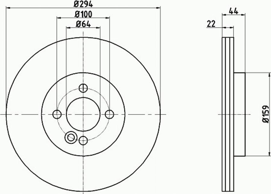 Pagid 54967PRO - Bremžu diski ps1.lv