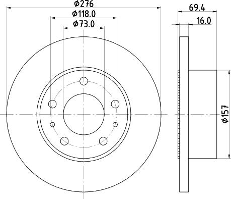 Pagid 54048 - Bremžu diski ps1.lv