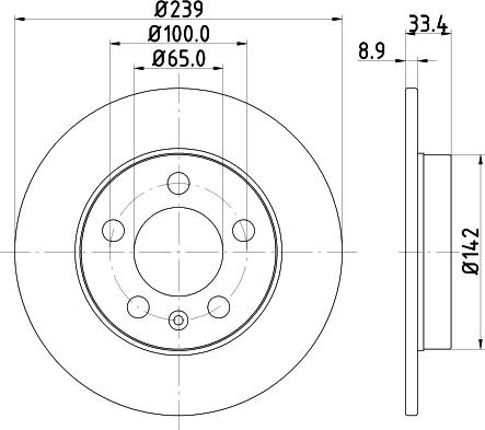 Pagid 54058 - Bremžu diski ps1.lv