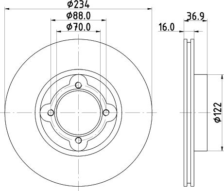 Pagid 54140 - Bremžu diski ps1.lv