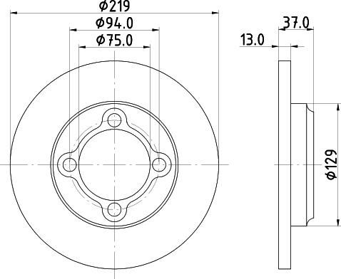 Pagid 54169 - Bremžu diski ps1.lv