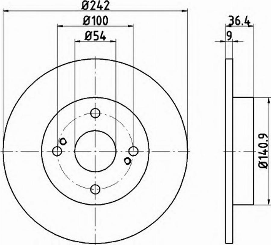 Pagid 54813PRO - Bremžu diski ps1.lv