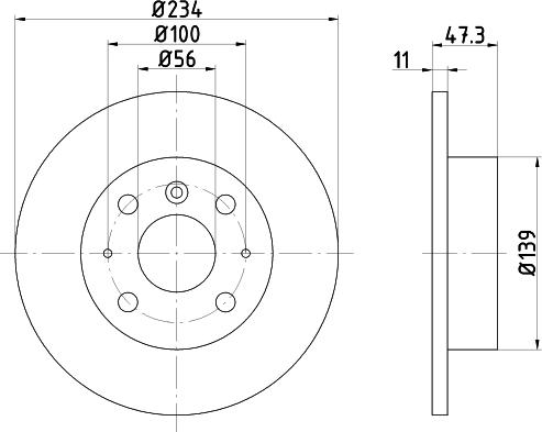 BOSCH 0 986 AB9 873 - Bremžu diski ps1.lv