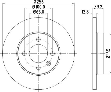 Pagid 53913 - Bremžu diski ps1.lv