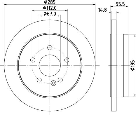 Pagid 52168 - Bremžu diski ps1.lv