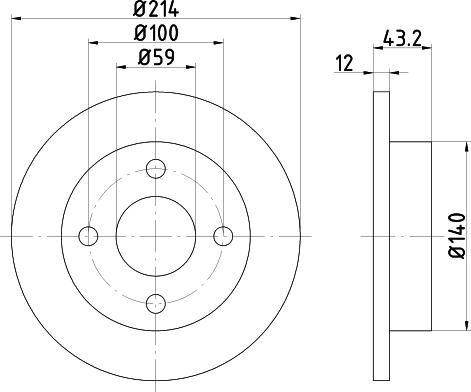 Pagid 52309 - Bremžu diski ps1.lv