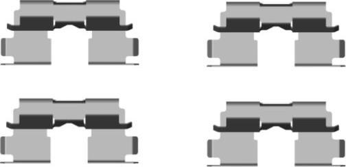 Pagid K0343 - Piederumu komplekts, Disku bremžu uzlikas ps1.lv