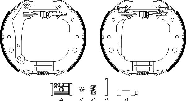 Pagid R1392 - Bremžu loku komplekts ps1.lv