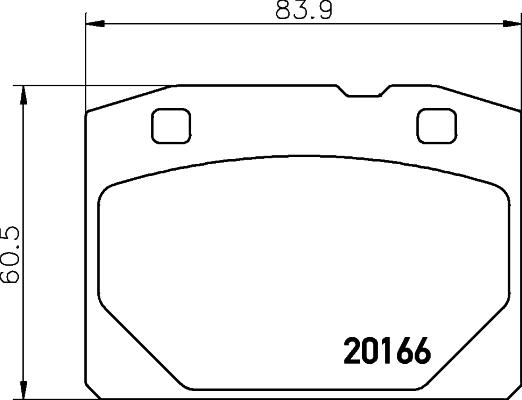 Pagid T0810 - Bremžu uzliku kompl., Disku bremzes ps1.lv