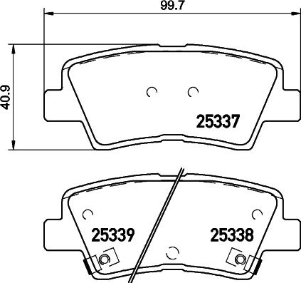 HELLA PAGID 355040171 - Bremžu uzliku kompl., Disku bremzes ps1.lv