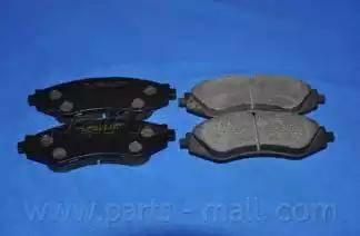 Parts-Mall PKC-003-S - Bremžu uzliku kompl., Disku bremzes ps1.lv