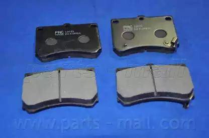 Parts-Mall PKH-007 - Bremžu uzliku kompl., Disku bremzes ps1.lv