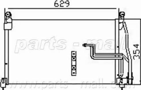 Parts-Mall PXNC1-009 - Kondensators, Gaisa kond. sistēma ps1.lv