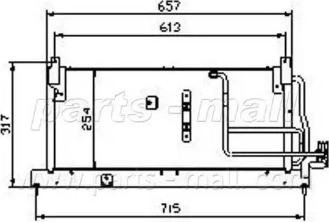 Parts-Mall PXNC1-011 - Kondensators, Gaisa kond. sistēma ps1.lv