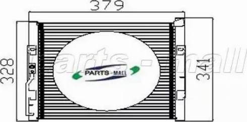 Parts-Mall PXNC2-011 - Kondensators, Gaisa kond. sistēma ps1.lv