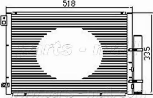 Parts-Mall PXNCF-020 - Kondensators, Gaisa kond. sistēma ps1.lv