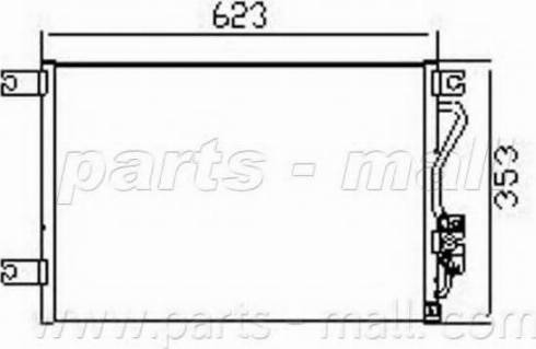 Parts-Mall PXNCG-012 - Kondensators, Gaisa kond. sistēma ps1.lv