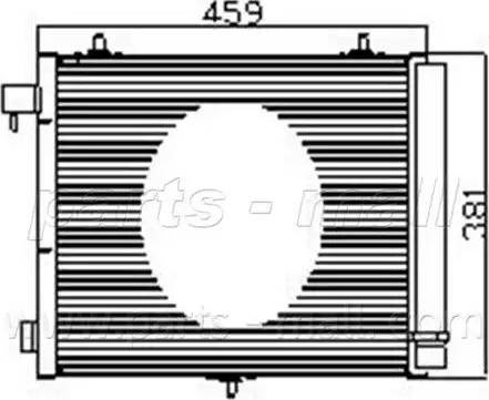 Parts-Mall PXNCX-050L - Kondensators, Gaisa kond. sistēma ps1.lv