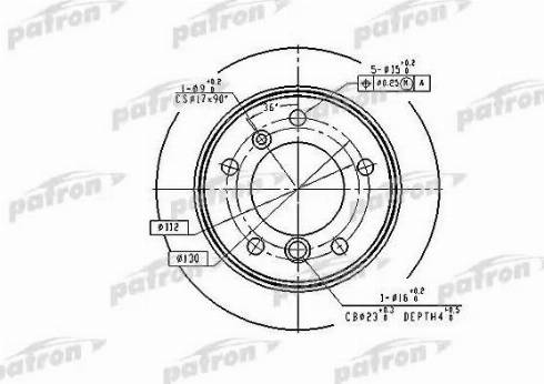 Patron PBD4087 - Bremžu diski ps1.lv