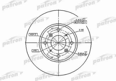 Patron PBD4151 - Bremžu diski ps1.lv