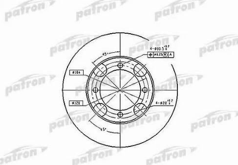 Patron PBD4157 - Bremžu diski ps1.lv