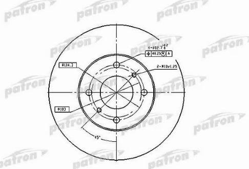 Patron PBD4169 - Bremžu diski ps1.lv