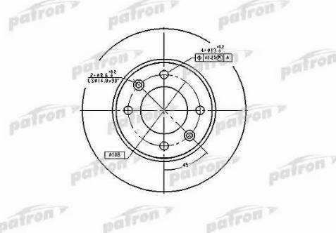 Patron PBD4185 - Bremžu diski ps1.lv