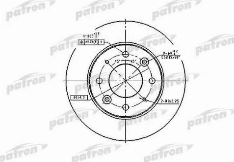 Patron PBD4171 - Bremžu diski ps1.lv