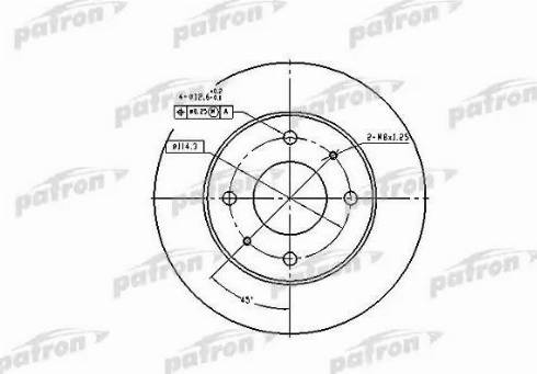 Patron PBD1443 - Bremžu diski ps1.lv