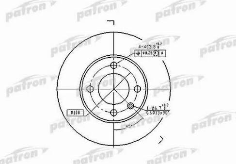 Patron PBD1516 - Bremžu diski ps1.lv