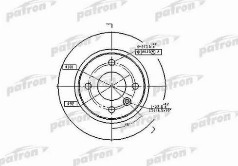 Patron PBD1696 - Bremžu diski ps1.lv