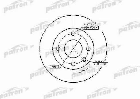 Patron PBD1658 - Bremžu diski ps1.lv