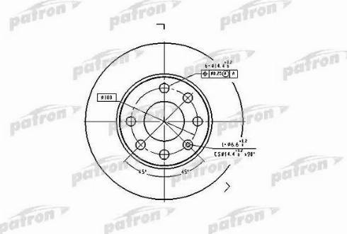 Patron PBD1608 - Bremžu diski ps1.lv