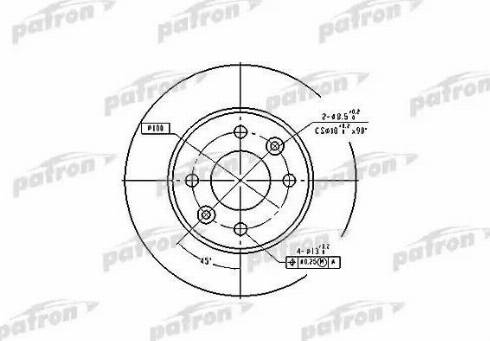 Patron PBD1013 - Bremžu diski ps1.lv