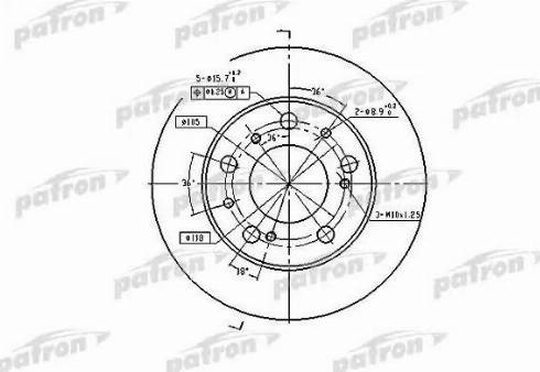 Patron PBD1118 - Bremžu diski ps1.lv