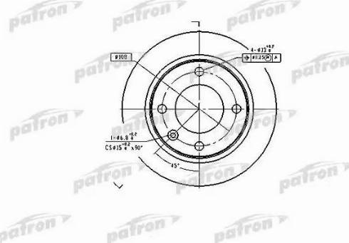 Patron PBD1122 - Bremžu diski ps1.lv