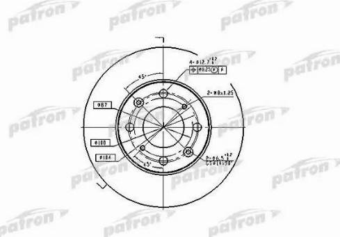 Patron PBD1807 - Bremžu diski ps1.lv