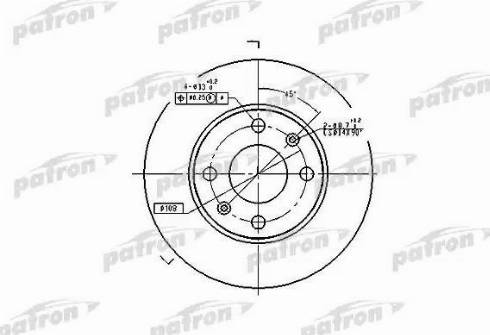 Patron PBD1217 - Bremžu diski ps1.lv